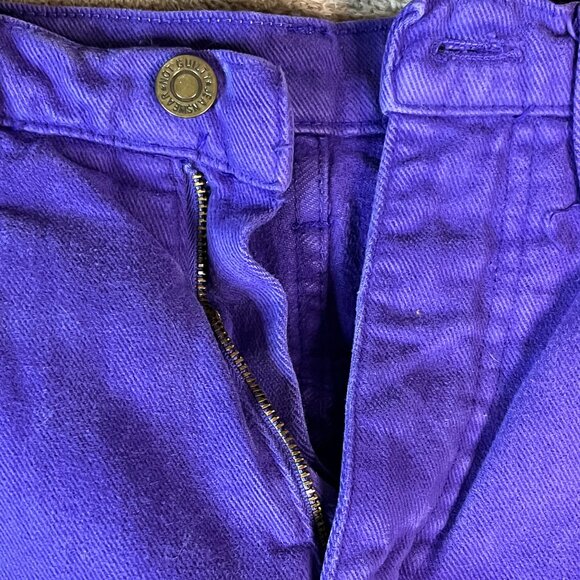 Not Guilty Skinny Jeans High Waisted Pockets Casual Denim Purple Junior Size 5/6 - Picture 2 of 8